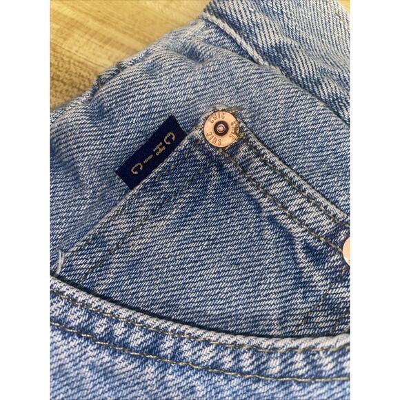 Vintage Chic Denim Shorts Women’s Small High Rise 100% Cotton Blue Jean Cuffed - Picture 5 of 8